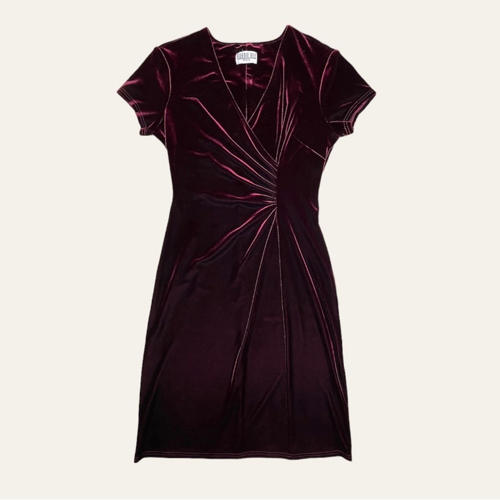 VINTAGE 90s Robbie Bee Velvet Dress